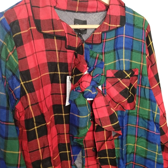 PLUSH Ultra Soft Woven Patchwork PJ Scrunchie Set - Picture 7 of 8